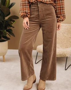 Pantalon jupe-culotte Cloé seigle