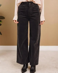 Pantalon jupe-culotte Cloé bitume