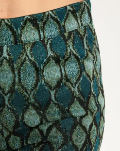 Pantalon Kyllie à motifs bleu