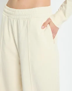 Pantalon large en Molleton écru