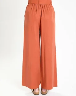 Pantalon large Lucia brique