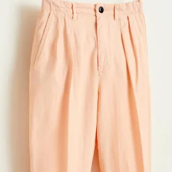 Pantalon Peaches à pinces rose saumon