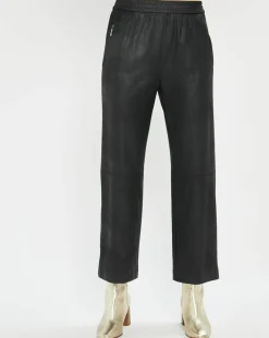 Pantalon peau de pêche Tasha noir