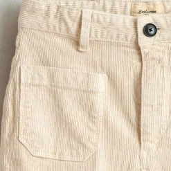 Pantalon Pepy en Velours de coton côtelé calcaire