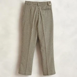 Pantalon Phiby 7/8 ème à carreaux taupe