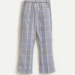 Pantalon Phiby en Coton mélangé 7/8 à carreaux gris