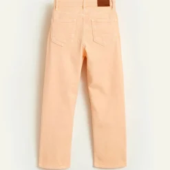 Pantalon Pinata en Toile de Coton coupe droite saumon