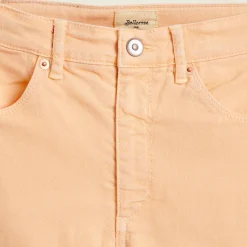 Pantalon Pinata en Toile de Coton coupe droite saumon