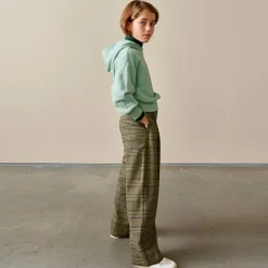 Pantalon Pringle large à carreaux vert kaki