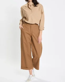 Pantalon Ramie marron
