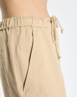 Pantalon relax chino beige