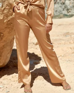 Pantalon satiné Soon désert