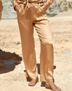Pantalon satiné Soon désert