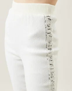Pantalon Shiny Run blanc