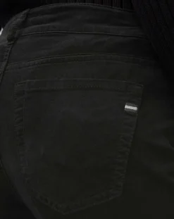 Pantalon slim Albi effet Velours noir