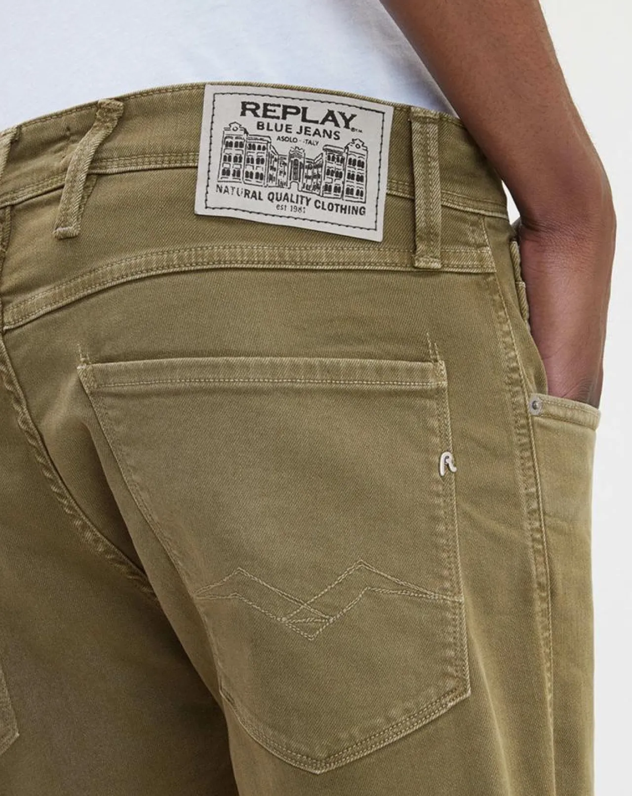 Pantalon Slim bull denim kaki