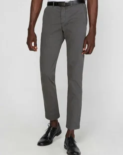 Pantalon slim chino Malmo gris foncé