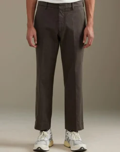 Pantalon slim cropped Sven dark roast