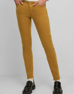 Pantalon Slim en Coton bio mélangé Mavas marron clair