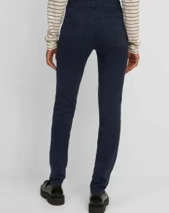 Pantalon Slim en Coton bio mélangé Mavas bleu marine