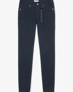 Pantalon Slim en Coton bio mélangé Mavas bleu marine