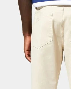 Pantalon Slim en Coton Bio Kuflex écru