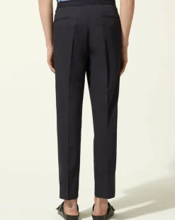 Pantalon slim Kujog bleu marine