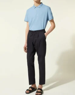 Pantalon slim Kujog bleu marine