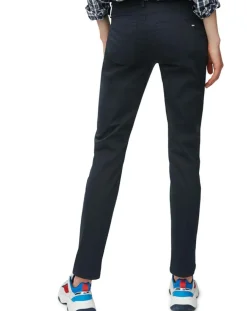 Pantalon slim stretch Alby bleu marine