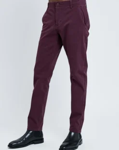 Pantalon Slim Tap bordeaux