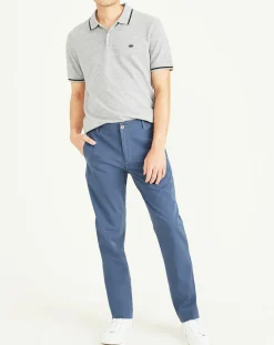 Pantalon Smart 360 Flex Alpha Khaki Slim Fit bleu moyen
