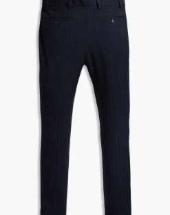 Pantalon Smart 360 Flex Trouser Slim Fit à rayures bleu foncé