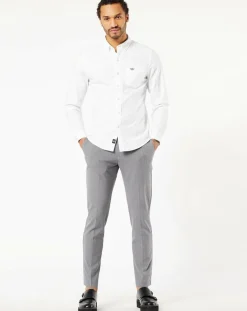 Pantalon Smart 360 Flex Trouser Slim Fit à rayures gris
