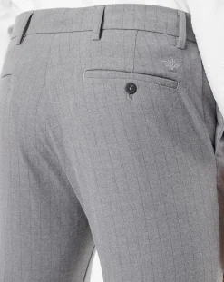Pantalon Smart 360 Flex Trouser Slim Fit à rayures gris