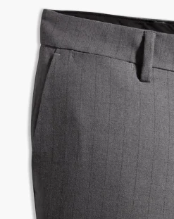 Pantalon Smart 360 Flex Trouser Slim Fit à rayures gris