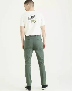 Pantalon Smart Supreme Flex Skinny vert moyen