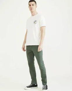 Pantalon Smart Supreme Flex Skinny vert moyen