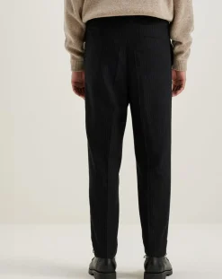 Pantalon Stanford rayé noir