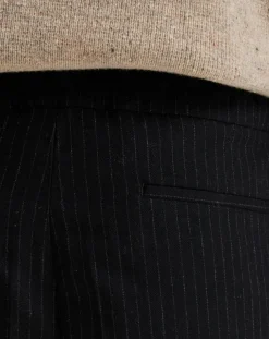 Pantalon Stanford rayé noir