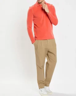 Pantalon stretch droit 5 poches beige
