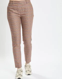 Pantalon Torup tartan marron