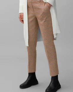 Pantalon Torup tartan marron