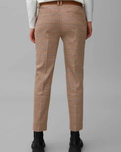Pantalon Torup tartan marron