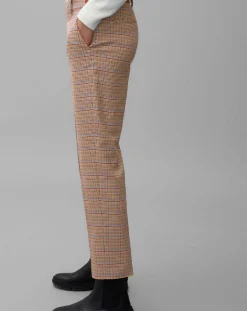 Pantalon Torup tartan marron
