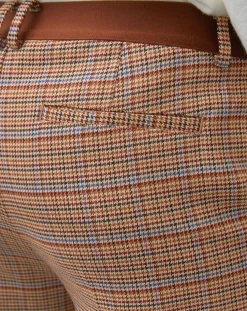 Pantalon Torup tartan marron