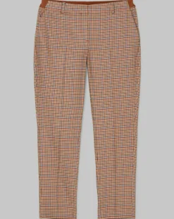 Pantalon Torup tartan marron