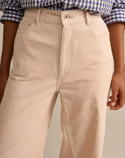 Pantalon évasé en Velours côtelé Priscila ballerine