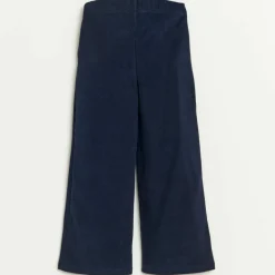 Pantalon évasé Fiona en Coton bleu marine