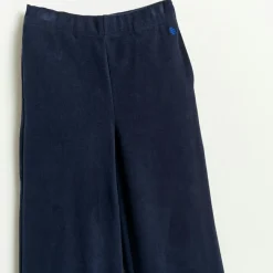 Pantalon évasé Fiona en Coton bleu marine