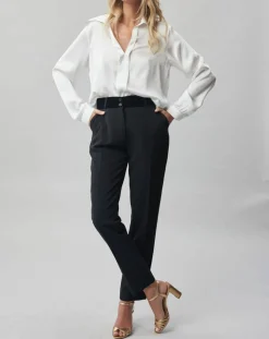 Pantalon Vogue taille velours noir